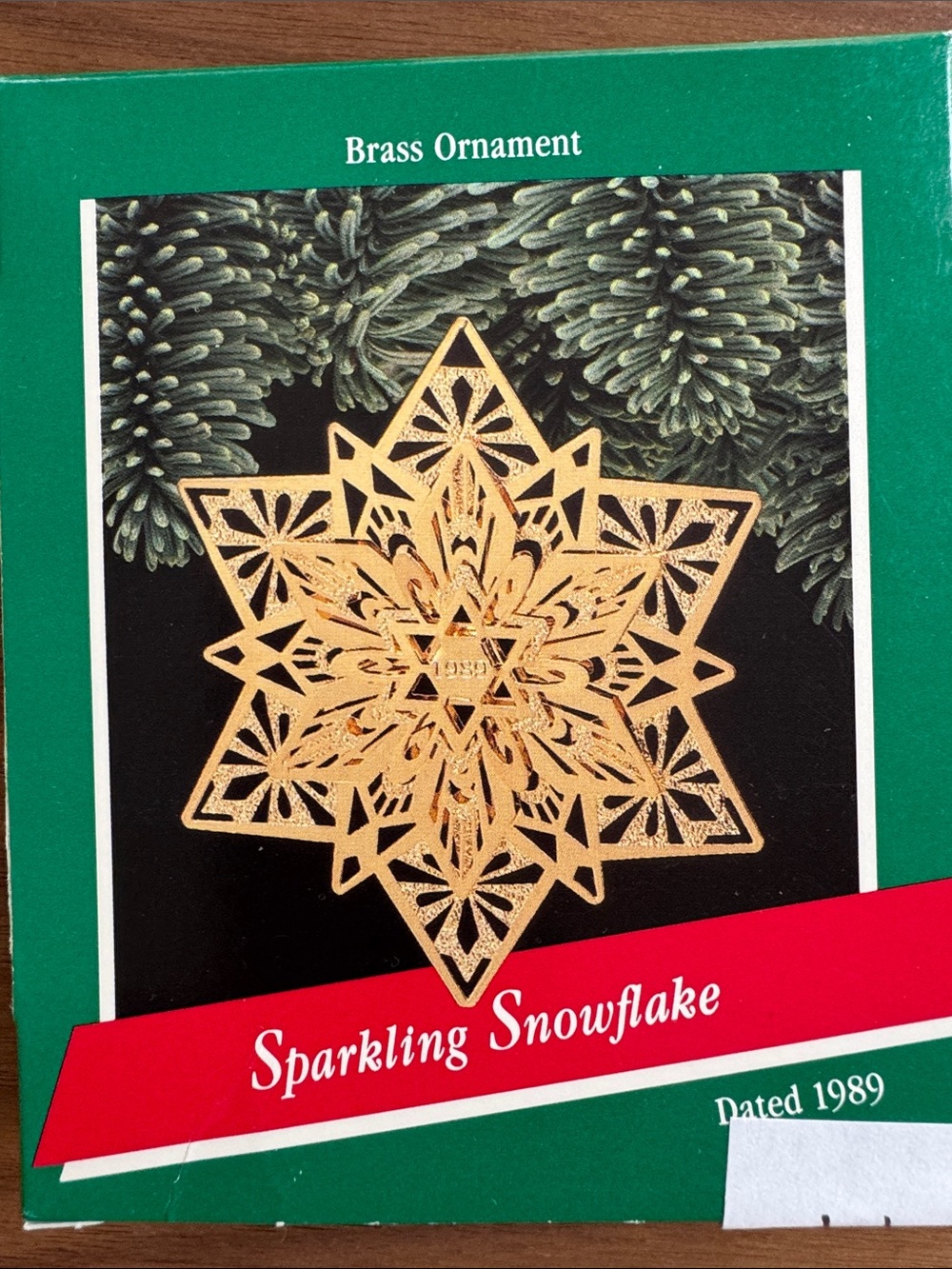 Hallmark Brass Sparkling Snowflake Ornament - Gold